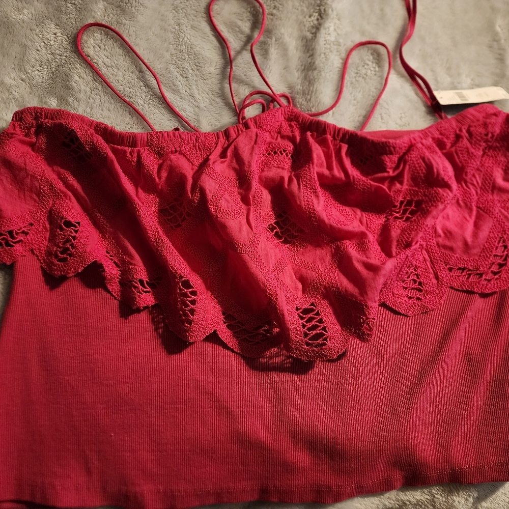 Pink crop top